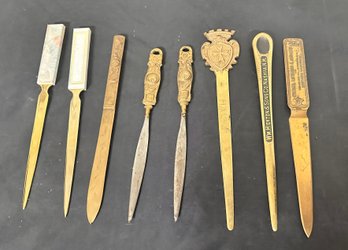 8 Beautiful Vintage Letter Openers, High Ton Registers & Grilles New York, Malta, Cevasco Brooklyn NY  212/A3