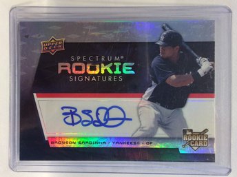 2008 Upper Deck Spectrum Bronson Sardinha Rookie Signatures - K