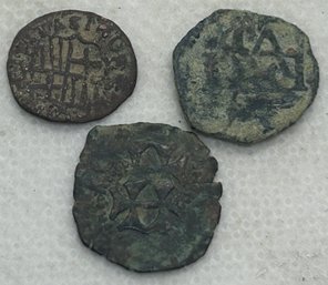 Rare Authentic Medieval Spanish Coins- Circa 1500s/1600s