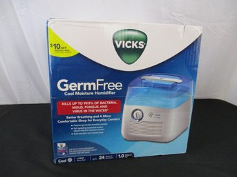 Vick's 'Germ Free' Cool Mist Filtered Humidifiers - New In Box - For Large Rooms