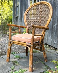 Mid Century Bamboo Rattan Chair In The Ficks Reed Style