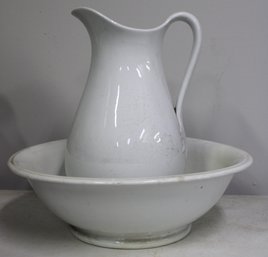 John Maddock And Sons Vintage Pitcher And Bowl Pottery