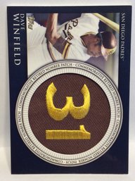 2012 Topps Dave Winfield Commemorative Retired Number Patch Card - K