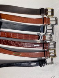 Large Lot Of Mens Leather Belts Polo Ralph Lauren Timberland Columbia  40-42