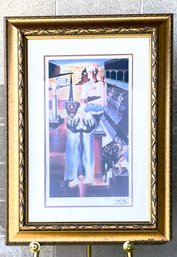 Salvador Dali 'Invisible Man' Framed Photomechanical Graphic Art Litho-COA-Signed And Numbered 122/500