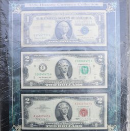 $1 $2 Banks Notes Silver Certificate