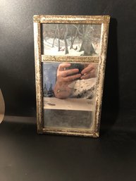 Antique Mirror With Scene Above
