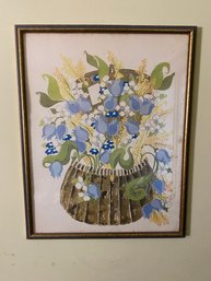 Print Of Flowers In Frame