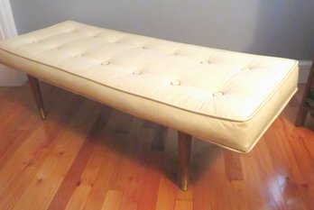 Vintage Mid-century Modern Tufted Bench