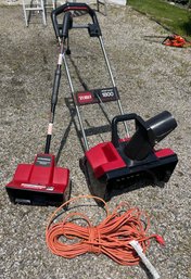 Murray 12' Electric Turboshovel 1200 & TORO 18 In. (46 Cm) Power Curve 15 Amp Electric Snow Blower- TESTED