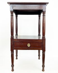 A Vintage Mahogany Telephone Table