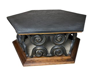 Midcentury Drexel Heritage Hexagonal 'Slate' Top Coffee Table