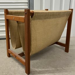 A Bomi Horsens Teak Magazine Rack - Danish Mid Century Modern