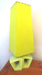 Mid-Century Modern Chartreuse Table Lamp