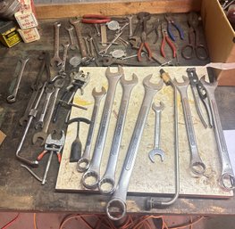 Nice Lot Of Heavy Duty Wrenches, Cutters & Assorted Hand Tools