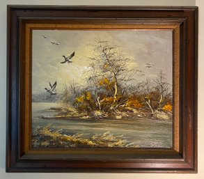 Framed Oil On Canvas Signed Julio Fassio