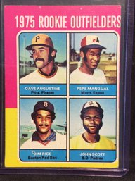 1975 Topps Rookie Outfielders Jim Rice - K