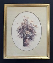 Mary Bertrand Lithograph Fully Framed With Matting