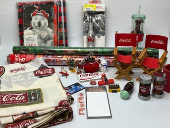 Coca-Cola Collectibles Including Shower Curtains