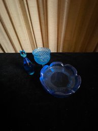 Blue Glass Lot