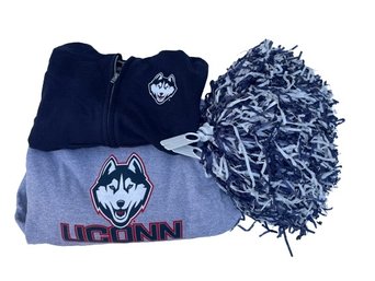 A Collection Of Youth Official UConn Huskey Gear