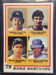 1978 Topps Paul Molitor/Alan Trammell Rookie Card - K