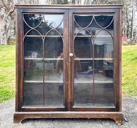 A Vintage Early 20th Century Bookcase With Glass Doors, 'Macey' By Revell & Co Of Chicago