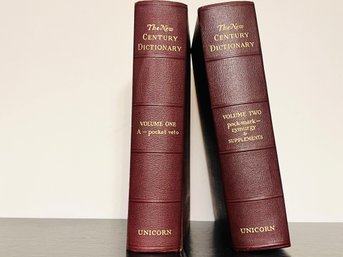 New New Century Dictionary Vols I-II Leatherbound 1953