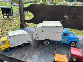 2 Buddy L Garbage Trucks  Metal