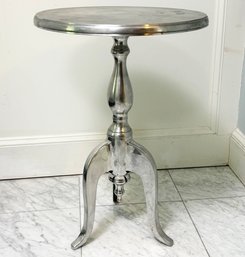 A Glam Polished Alloy Wine Table