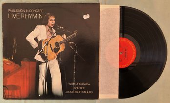 Paul Simon 'live Rhymin' In Concert 1974 Vinyl Record Album - Columbia Records PC 32855 - VG / NMint