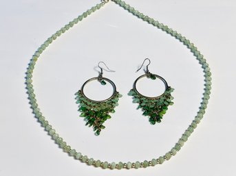 Beaded Necklace & Earrings
