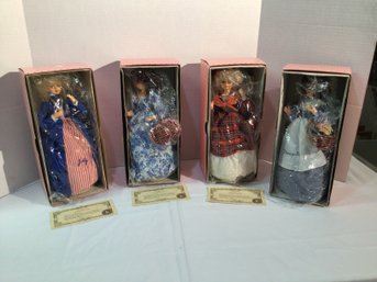 Set Of 4 Brinn Dolls,  July, Aug, Sept And Nov