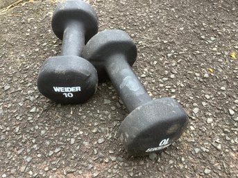 Weider 10 Lbs Dumbbells