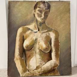 An Original Painting On Canvas - Portrait Of A Woman - Stylized - Sepia Toned