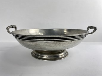 Antique Pewter Handled Server