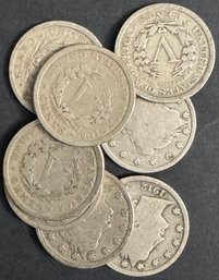 8 V Nickels Miscellaneous Dates