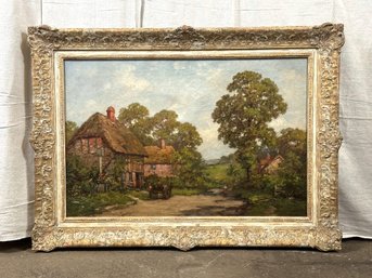 R. Cawthorne, Antique Oil On Canvas, Landscape, Signed