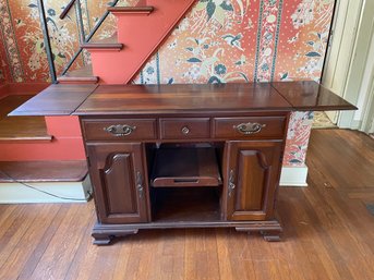 Mahogany Drop Leaf Server By Shafner's.