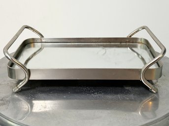 A Brushed Steel Vanity Tray