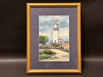 Diana Wythe Taylor, Limited Edition Print, Heublein Tower, Pencil Signed & Numbered