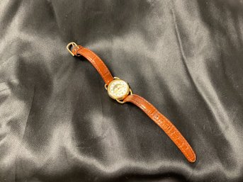 PULSAR - Moon Phase Watch With Brown Leather Strap