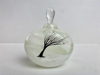 Matthew Buechner, Thames Glass Perfume Bottle, Signed