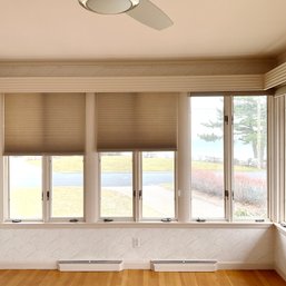 A Collection Of 7 Bally Stringless Honeycomb Blinds - Sunroom