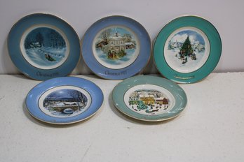 Lot Of 6 Plates By Avon