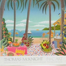 Vintage Thomas McKnight Puerto Vallarta Large Color Print 24 Inches Square