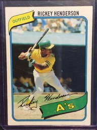 1980 Topps Rickey Henderson Rookie - K