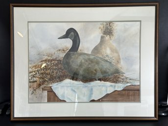 Another Original Watercolor Still Life By R. Heath, Signed