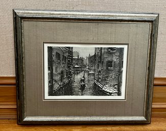 Signed Etching Print By Italian Artist Pericle Menin (Venice, 1890-1944)