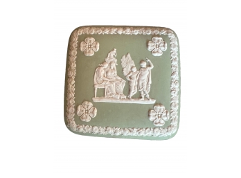 Green Wedgwood Trinket Box With Lid